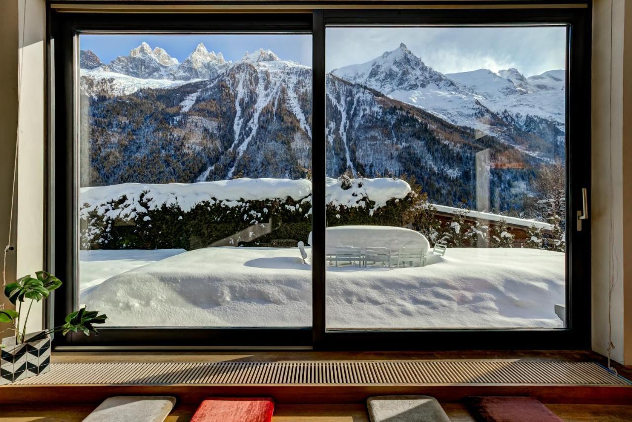 Вилла Chalet Safari. Face Au Mont-Blanc. Шамони Экстерьер фото